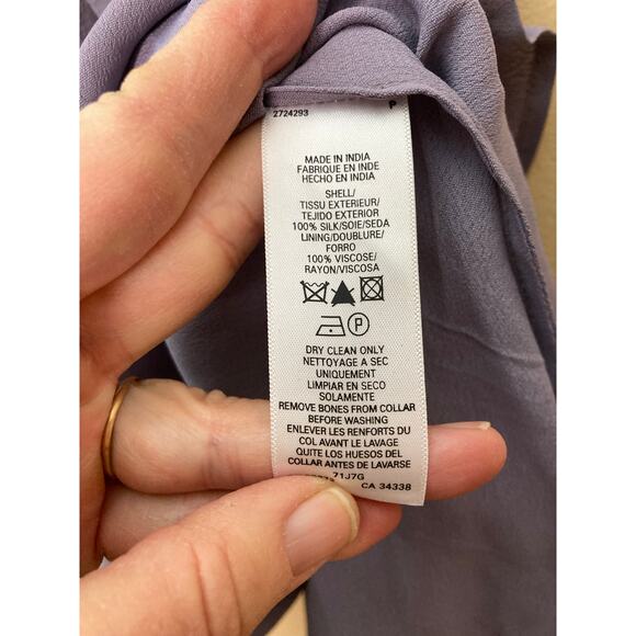 NWOT French Connection 100% Silk Dress with Sequins Sz 0 - Picture 7 of 12